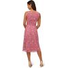 Adrianna Papell Womens Floral Sequin Embroidery Dress(Pale Azalea)
