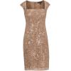 Adrianna Papell Women’s Floral Sequin Sheath Dress(Cashmere)