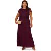 Adrianna Papell Womens G Dress(Cassis)
