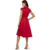 Adrianna Papell Women’s High-Low Cocktail Dress(Haute Red)
