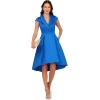 Adrianna Papell Women’s High-Low Cocktail Dress(Ultra Blue)