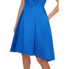 Adrianna Papell Women’s High-Low Cocktail Dress(Ultra Blue)