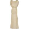 Adrianna Papell Women’s Metallic Mesh Gown(Champagne)