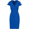 Adrianna Papell Womens Micro Ruffled Sheath Dress(Cobalt Blue)