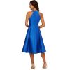 Adrianna Papell Womens Mikado Fit&Flare Party Dress(Ultra Blue)
