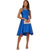 Adrianna Papell Womens Mikado Fit&Flare Party Dress(Ultra Blue)