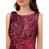 Adrianna Papell Womens Ombre Sequin Sheath Dress(Cassis)