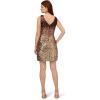 Adrianna Papell Womens Ombre Sequin Sheath Dress(Chocolate)