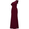 Adrianna Papell Women’s One Shoulder Mermaid Gown(Cabernet)