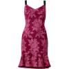 Adrianna Papell Women’s Sequin Embroidery Dress(Magenta)
