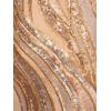 Adrianna Papell Women’s Sequin One Shoulder Gown(Champagne/Gold Multi)