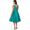 Adrianna Papell Women’s Sleeveless Tea Length Dress, Exotic Jade