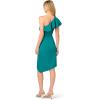 Adrianna Papell Women’s Stretch Crepe Short Dress(Deep Emerald)