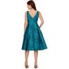Adrianna Papell Womens Tea Length Dress(Blue Multi)