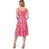 Adrianna Papell Women’s Tonal Lace Short Dress(Electric Pink)