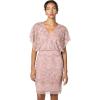 Adrianna Papell Women’s Beaded Mesh Blouson Dress(Candied Ginger)