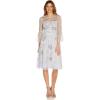 Adrianna Papell Women’s Beaded Midi Dress(Serenity Multi)