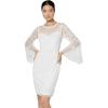 Adrianna Papell Women’s Beaded Sheath Dress(Ivory)
