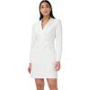 Adrianna Papell Women’s Crepe Tuxedo Sheath Dress(Ivory)