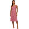 Adrianna Papell Womens Floral Sequin Embroidery Dress(Pale Azalea)