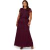 Adrianna Papell Womens G Dress(Cassis)