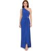 Adrianna Papell Womens Jersey Evening Gown(Brilliant Sapphire)