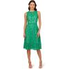 Adrianna Papell Womens Lace Midi Flounce Dress(Botanic Green)