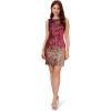 Adrianna Papell Womens Ombre Sequin Sheath Dress(Cassis)