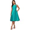 Adrianna Papell Women’s Sleeveless Tea Length Dress, Exotic Jade