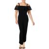 Adrianna Papell womens Matte Jersey Banded Jumpsuit(Black)