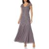 Womens Beaded Long Dress(Moonscape)