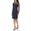 Women’s Beaded Short Dress(Navy/Black)