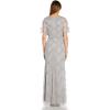 Adrianna Papell Women’s Beaded Blouson Dress(Bridal Silver)