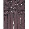 Adrianna Papell Womens Beaded Long Dress(Moonscape)