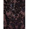 Adrianna Papell Womens Beaded Long Dress(Navy/Rosegold)