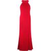 Adrianna Papell Women’s Jersey and Chiffon Gown(Red Hibiscus)