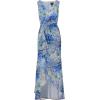 Adrianna Papell Women’s Long Printed Gown(Blue Multi)