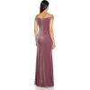 Adrianna Papell Womens Stretch Velvet Dress(Antique Rose)