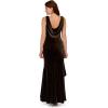 Adrianna Papell Womens Velvet Flounce Hem Gown(Beyond Moss)