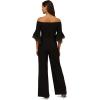 Adrianna Papell womens Organza Crepe Jumpsuit(Black)