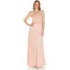 Adrianna Papell Womens Beaded Blouson Gown(Blush)