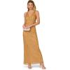 Adrianna Papell Womens Bead Halter Column Dress(Golden Ray)