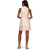 Adrianna Papell Womens Floral Jacquard Pearl Dress(Ivory/Silver)