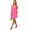 Adrianna Papell Womens Square Neck Bubble Dress(Fuchsia)
