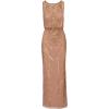 Adrianna Papell Bead Blouson Long Dress, Rose Gold(Stone)