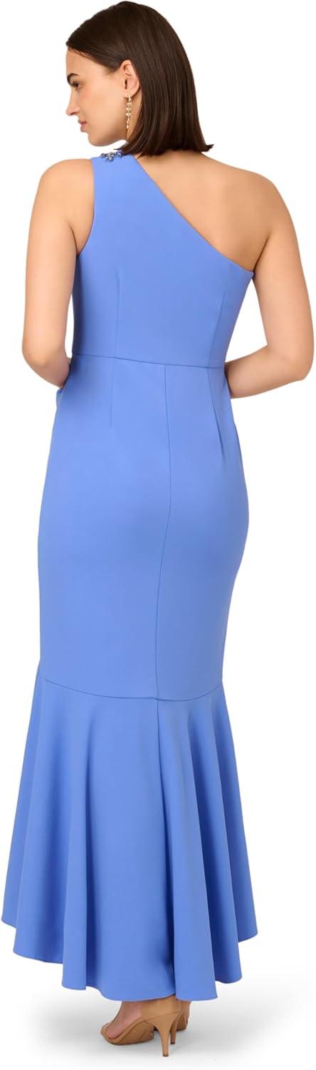 image:imageAdrianna Papell Womens Beaded Knit Crepe GownPrecious Peri