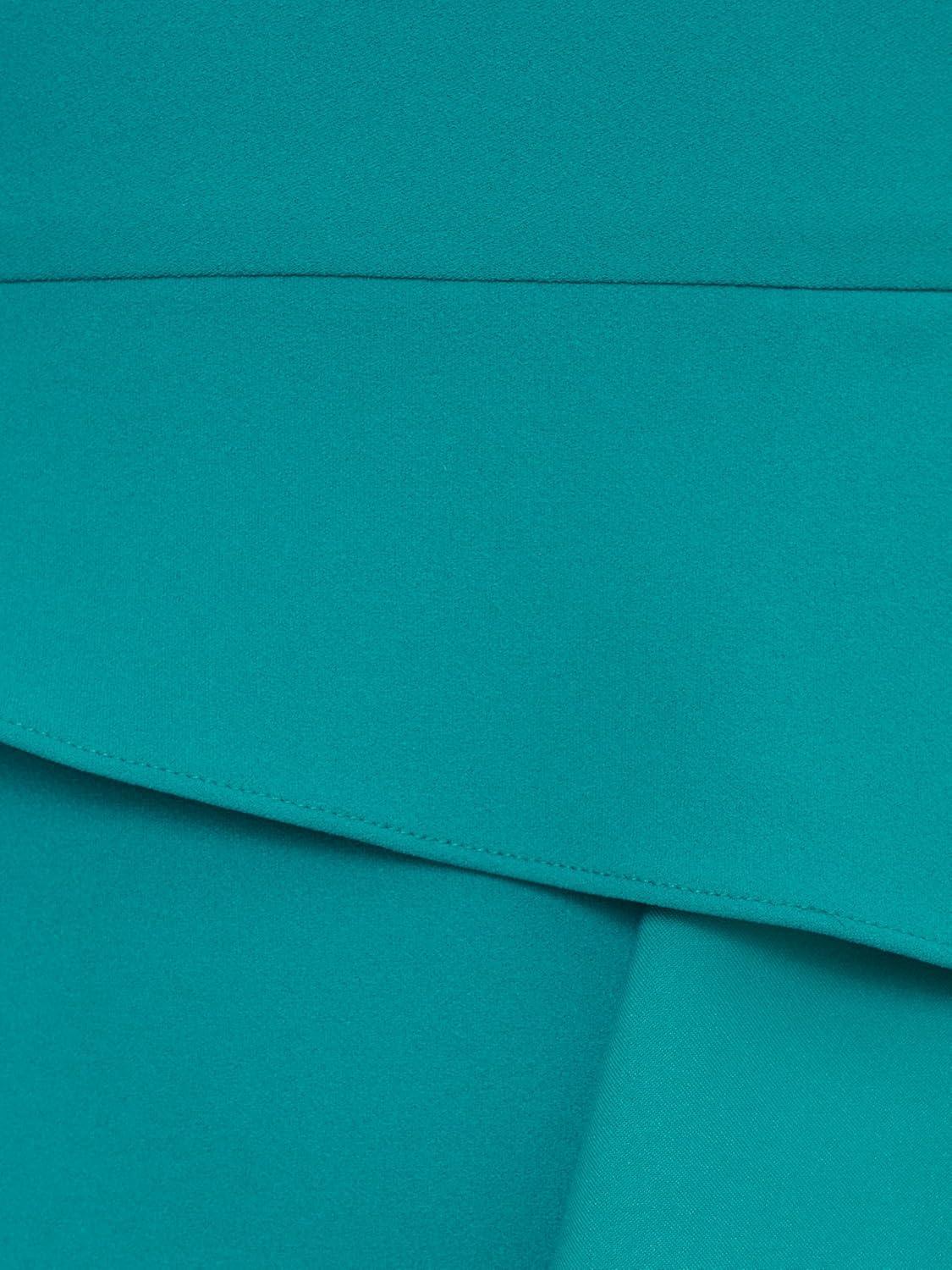image:imageAdrianna Papell Womens Beaded Knit Crepe GownTeal Lagoon