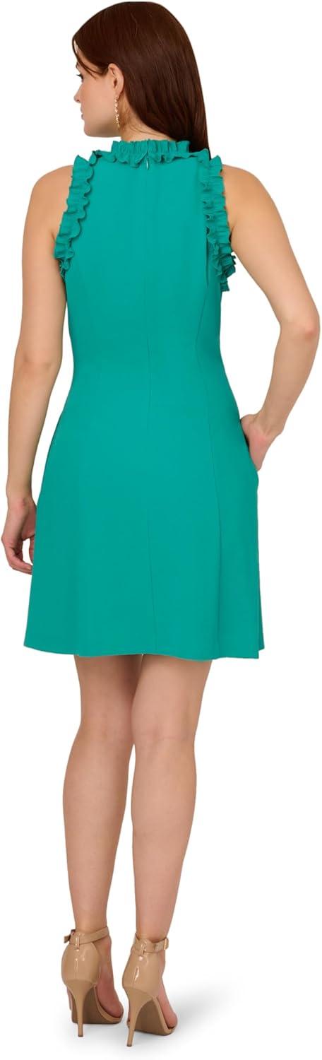 image:imageAdrianna Papell Womens Crepe Midi DressExotic Jade