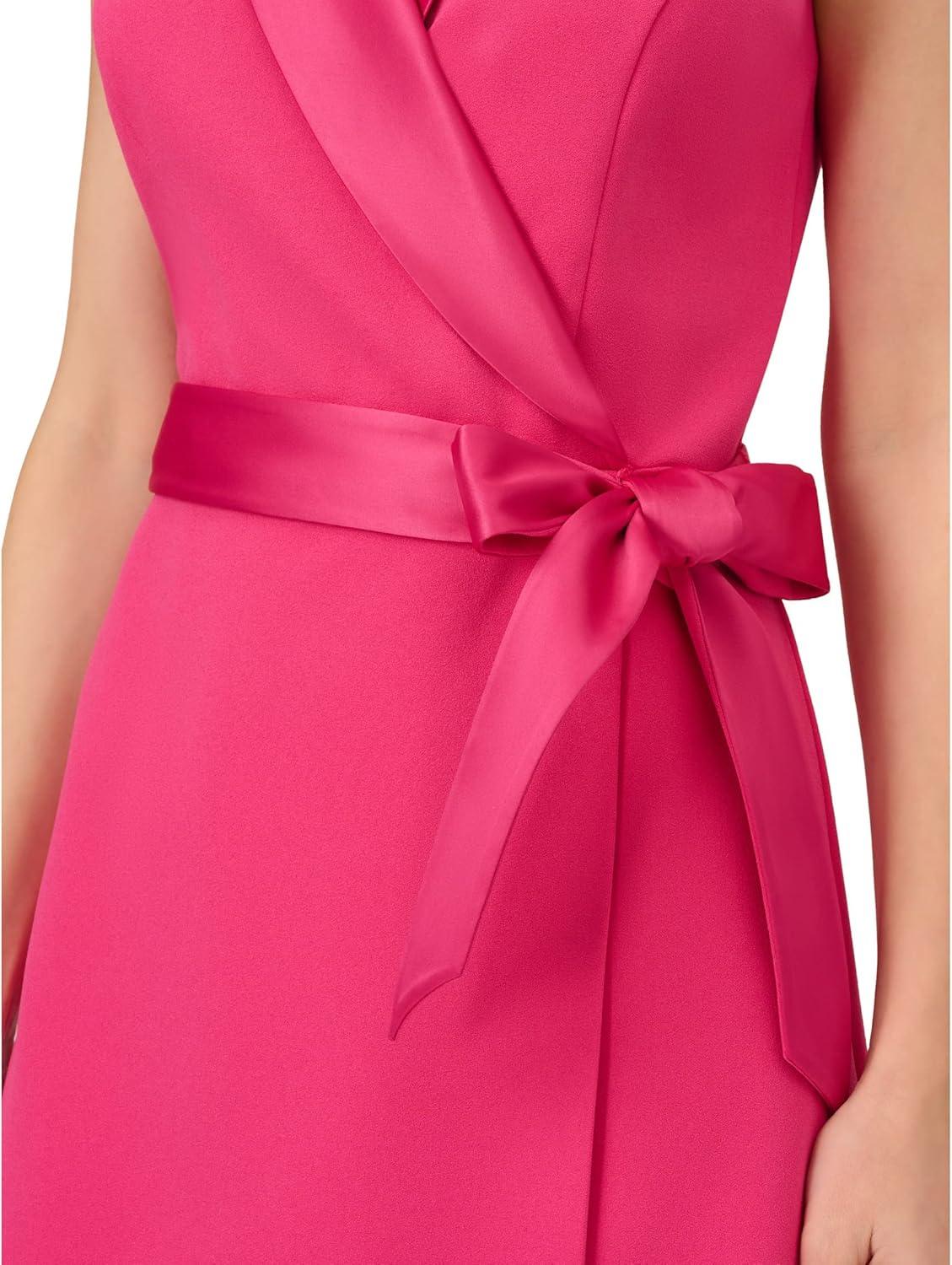 image:imageAdrianna Papell Womens Crepe Tuxedo DressDressCabaret Pink