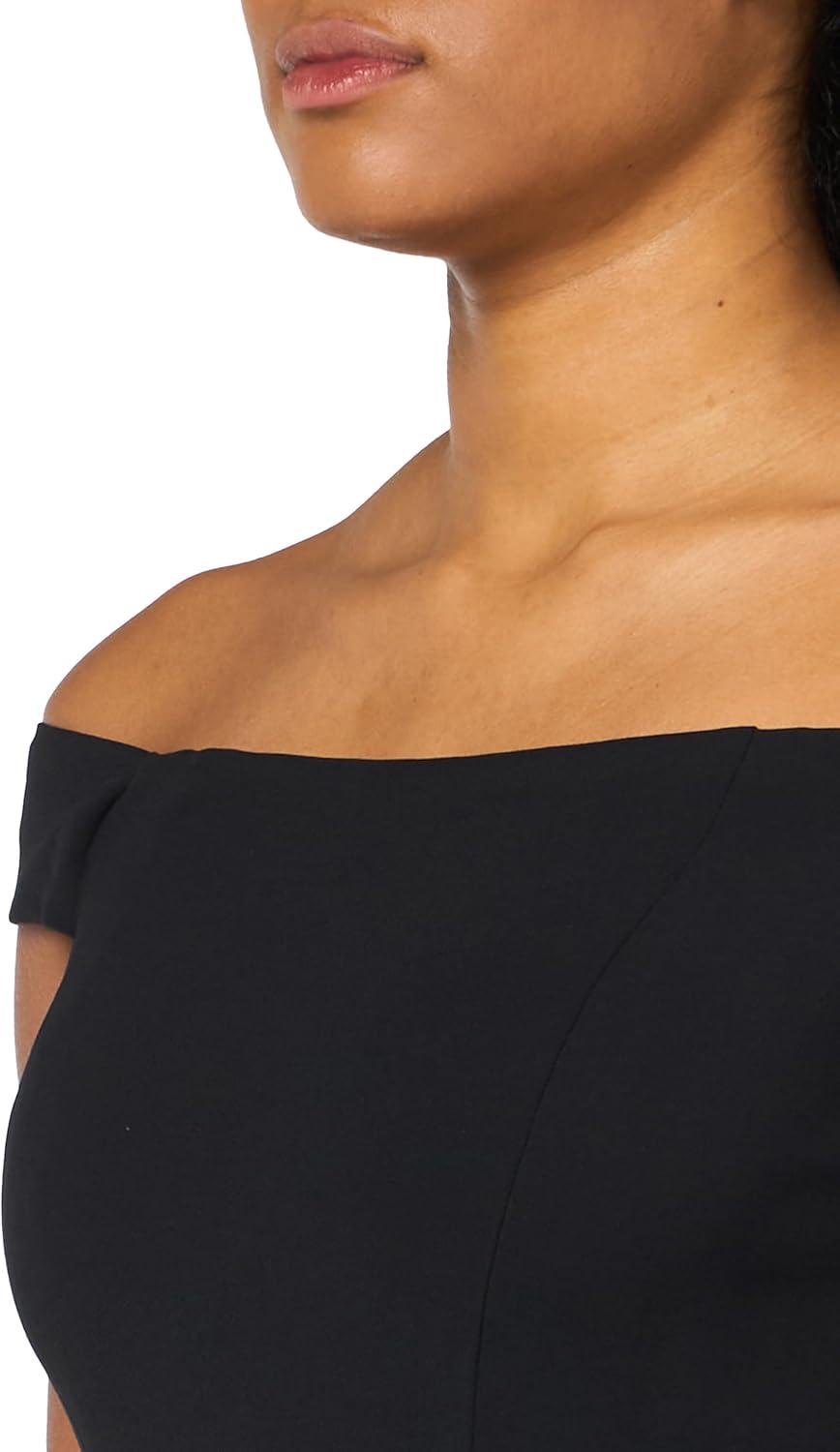image:imageAdrianna Papell womens Crepe Overlay JumpsuitBlackIvory